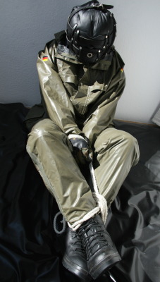 prollgear:  Captured solider in rain gear.