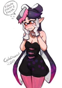 colodraws:  my favorite com so far, callies givin you some fresh looks twitter  waifu noticed me &gt;////&lt; &lt;3 &lt;3 &lt;3