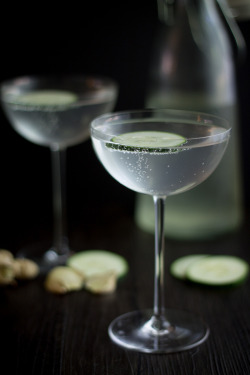 veganfoodblog:  Cucumber Ginger Mocktail