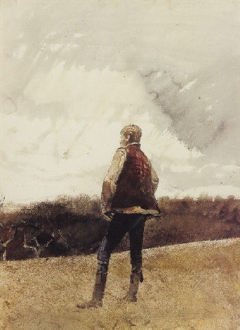 Rain Clouds   -  Andrew Wyeth  , 1969American 1917-2009Watercolours
