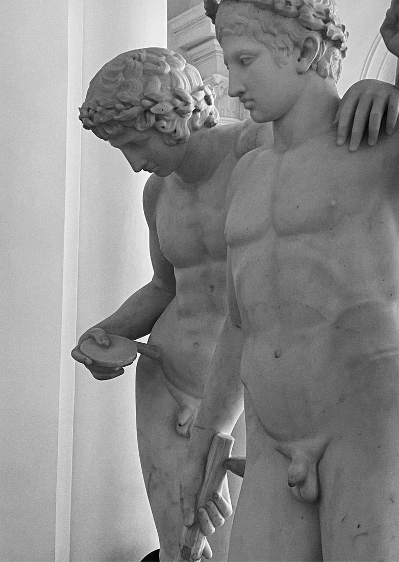 antonio-m:“Castor and Pollux”, c.1767 by Joseph Nollekens (1737-1823). A close