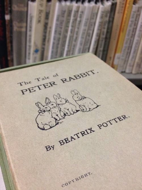 A shot from the University of Iowa Special Collections stacks of a privately printed Tale of Peter R