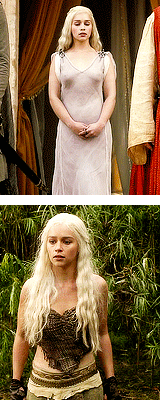 rubyredwisp:  Daenerys Targaryen’s outfits (in order of appearance) 