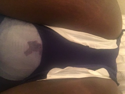 pantypads: thewetterthepussy:Wearing a pad with sheer panties. I will post a picture of what it lo