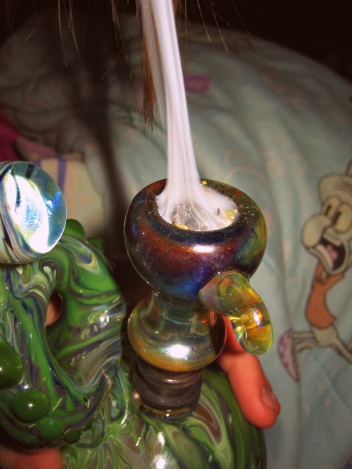 nocturnalhippie:  Squidward looking at that bowl like wtf