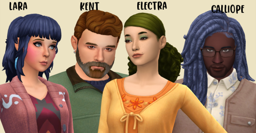 witheringscreations:11 Misc Hairs Recolored in AMPlifiedturns out maxis can make cute sims… but that