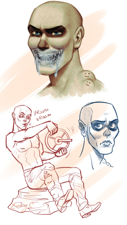 emmyc:  Mad Max doodles from the past few days.