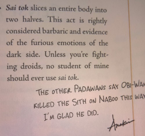 forcearama:More fun from the delightful, non-canon The Jedi Path. No joke: this is on the VERY NEXT 