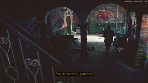 aconsultingdetective: ∞ Scenes of SherlockJohn: There you go. Wasn’t that easy?Bill