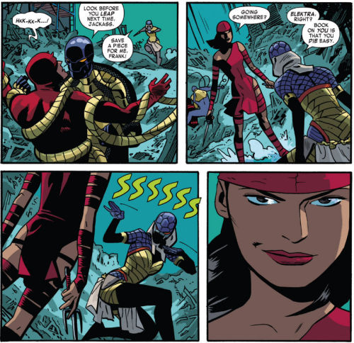 I love the stupid snake pose that Mamba affects here, as if it’s the most threatening thing in