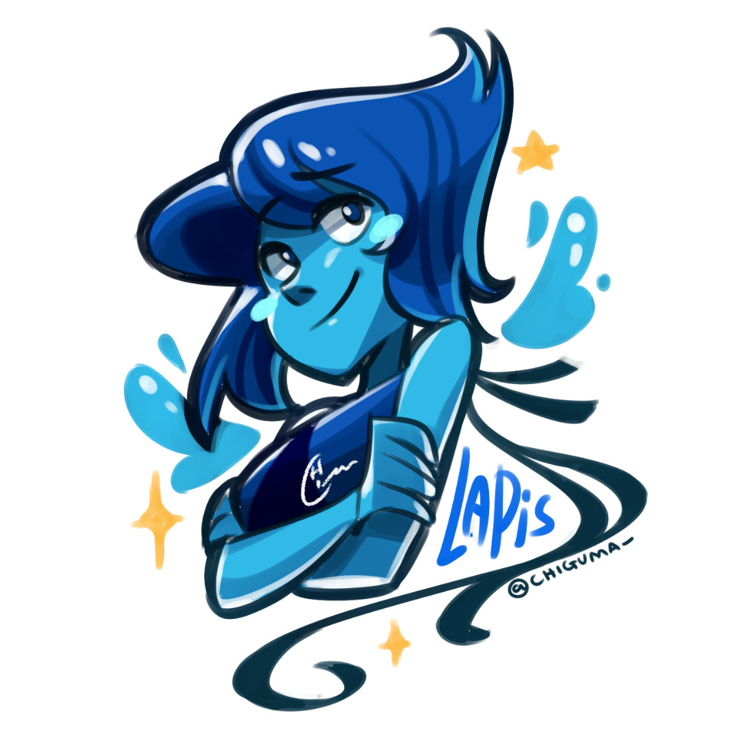 chiguma: after years! i’m able to make more art of SU characters &gt;&lt;these