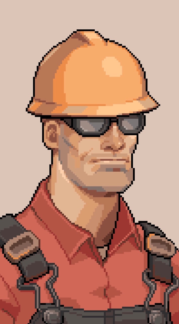 catghost:        Finally finished all of the TF2 pixel portraits! 