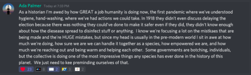 findingfeather: birdblogwhichisforbirds: From Ada Palmer’s discord ama today As a historian I&