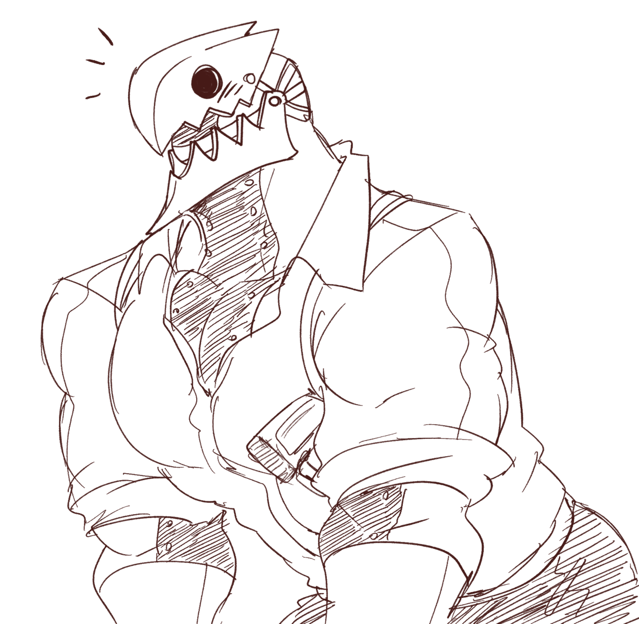 thewildwolfy:  drew my boy Thanatos in nice clothes