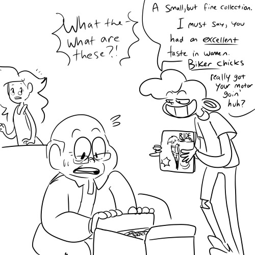 cinnabees: Lars learns more about his parents just from rooting through untouched boxes in the attic