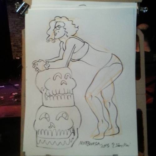 Porn Drawing of Libby at Dr. Sketchy’s Boston. photos