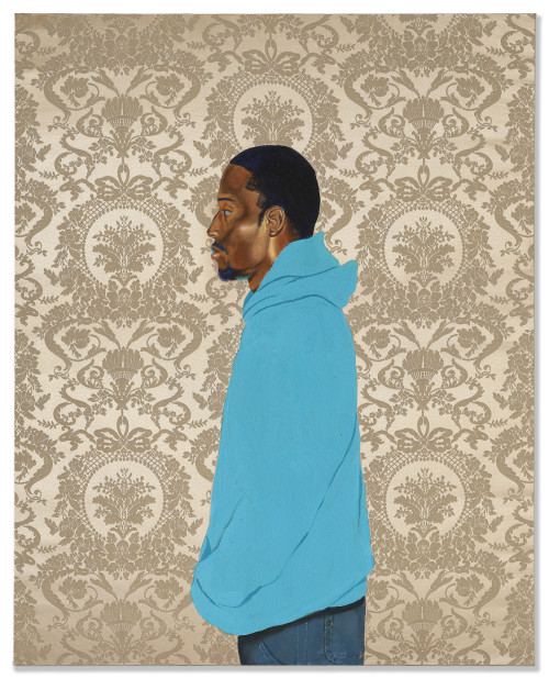thunderstruck9:Kehinde Wiley (American, 1977), Passing/Posing #11, 2002. Oil and enamel on canvas, 60 1/8 x 48 in.
