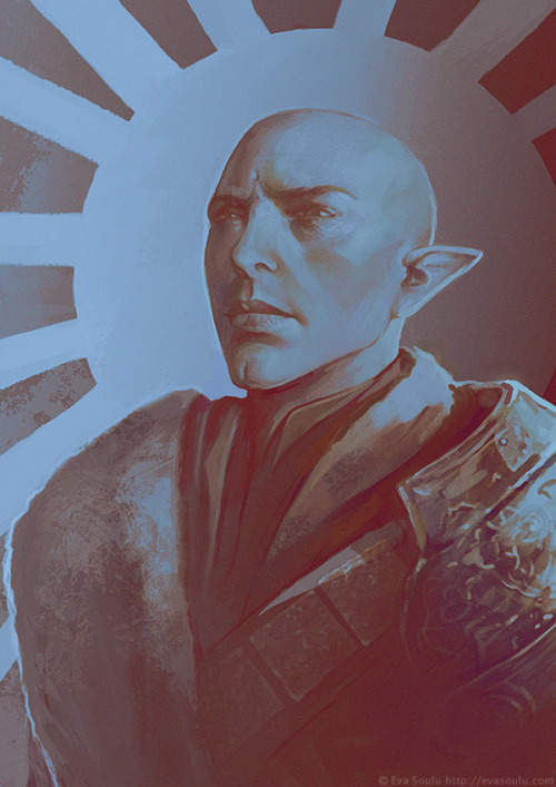 Used “15 minutes rework” exercise to fix the very first Solas portrait I made almost a y