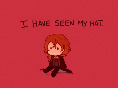 iamnotamuffin:  Chuuya Wants His Hat Back