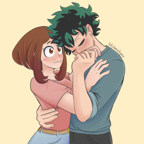 allythealienx:I missed drawing them just being affectionate with one another.