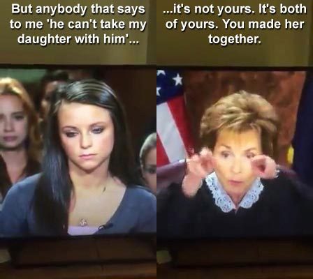 inkedandproudinfidel:  michaelam1978:  I love this! Judge Judy schools a naïve 