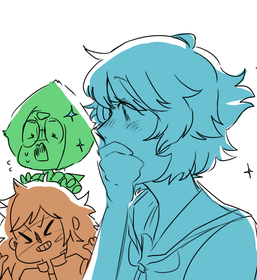 waterjerk:  *thinks about highschool AU lapis* nice