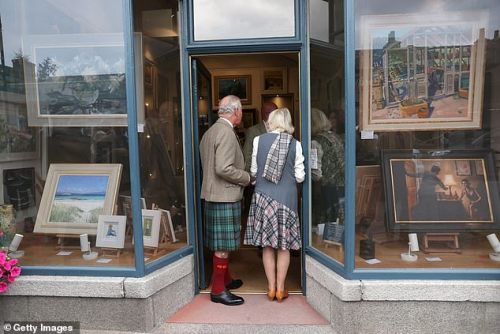 The Duke and Duchess of Rothesay tour and unveil a plaque to commemorate the opening of the Ballater