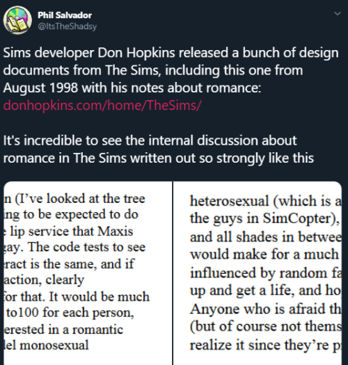 saccharinescorpion:so re: the last post i made about The Sims, the reason why that info was going ar