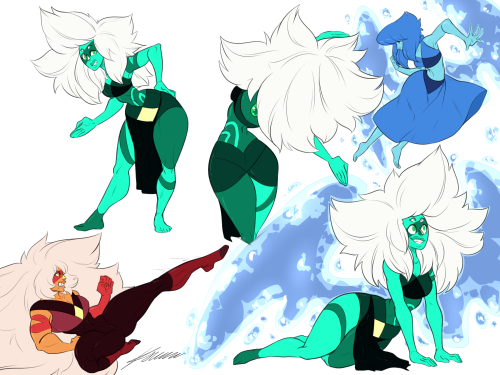 Doodle page!I’ve always wanted to draw Malachite like this :’D