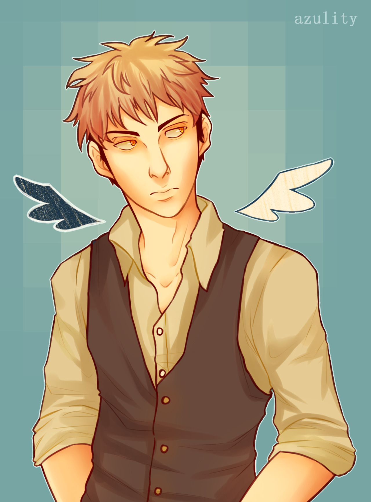 azulity:   Wings of Freedom / Humanity’s Hope  A prime example of a sketch that