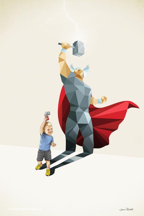 hausofmaus: hansoloschubbybrother: Superhero Shadows by Jason Ratliff Love These!