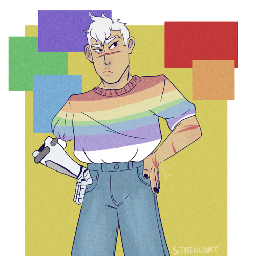 statiicbat:HAPPY PRIDE!!!!!!!!! This won’t be the end of shiro doodles like this, I’m slowly relearn