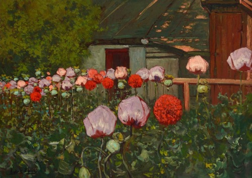 polishpaintersonly: “Poppies” (c.1900)Ludwik Stasiak (Polish;1858-1924)oil on canvasStan
