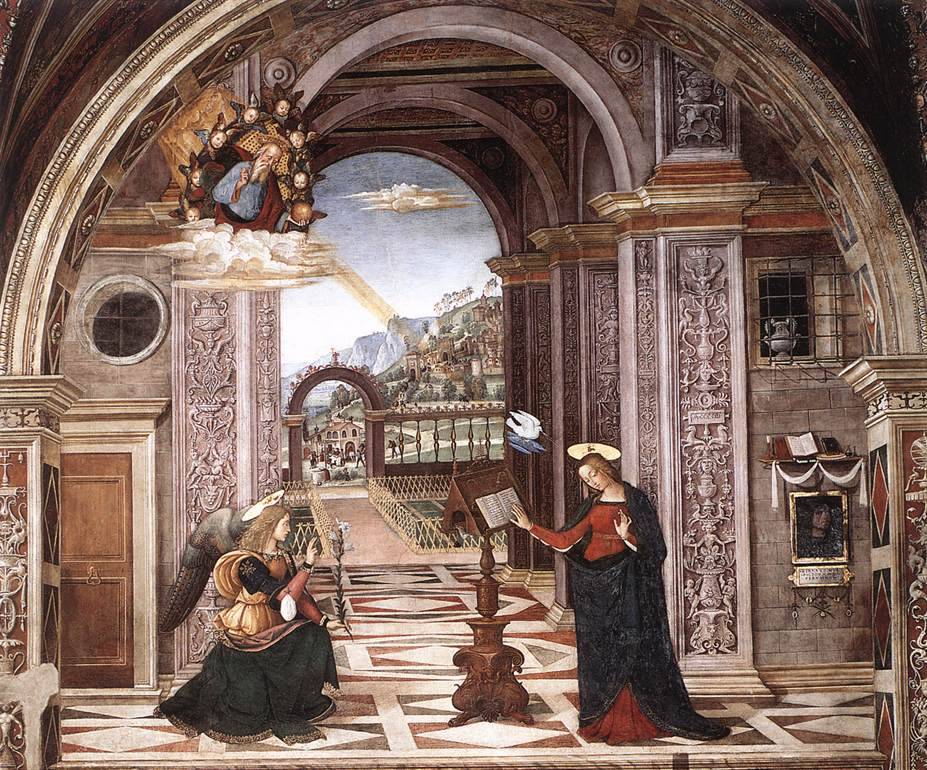 artmastered:  Pinturicchio, Christ Among the Doctors, The Adoration of the Shepherds