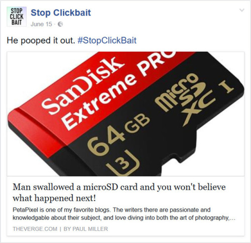 Porn Pics tormans-space: pr1nceshawn:   Stop Clickbait.