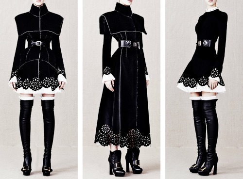 themiseducationofb:  People will stare. Make it worth their while → Alexander McQueen | Pre-Fall ‘13 