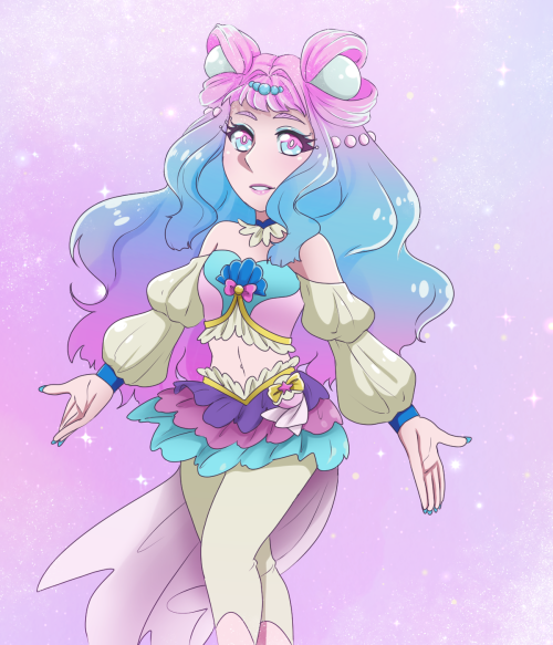  ~Shimmering Ocean! Cure La Mer! I haven’t watching Tropical Rouge precure yet but I really like Cur