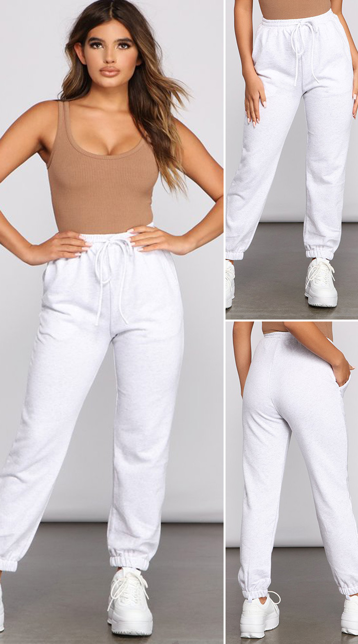 Basic Mood High Waist Joggers - Vika Star