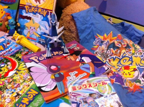 canonescapist: The kids I work with wanted me to take a picture of my and my bfs extensive pokemon c