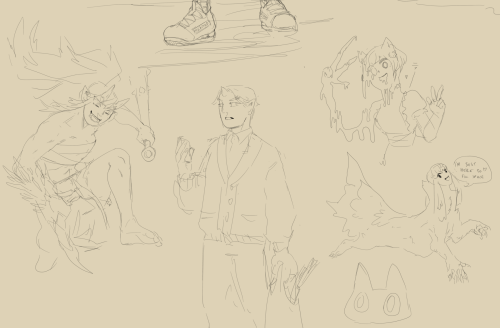 aubrgn:Aelmidean sketches mostly Mirepoix arc stuff.