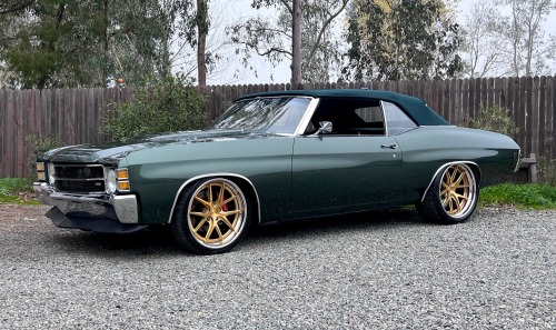  More fun without a top. Doug’s pro-touring 1971 Chevrolet Chevelle convertible is powered by 