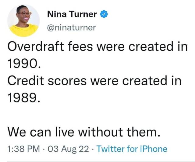 clatterbane:fishmech:liberalsarecool:People who defend capitalism have no clue. It literally monetizes your misery.credit scores were not invented in 1989, 1989 is when the companies that controlled a supermajority of credit scoring agreed to implement