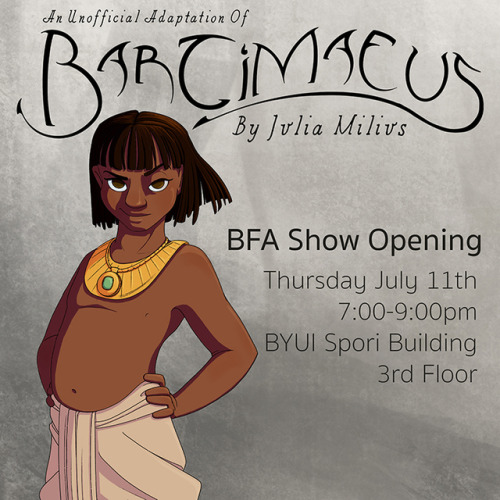 My BFA Show Is Coming! For Those Interested In Going Here's The Info I'm Excited To Share My Take On