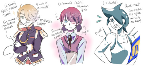 some oc fuuuusions! half my kid quill and half some other super cool kids (they all belong to their 