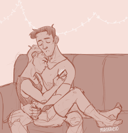 @awkwardconfusedturtle96 gave me a super sweet prompt for some cuddly boys. AKA My life blood.