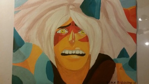 ninaqueenbee-art:  WOW REBECCA YOU BROKE MY HEART TWICE IN ONE DAY  Tempera on canvas