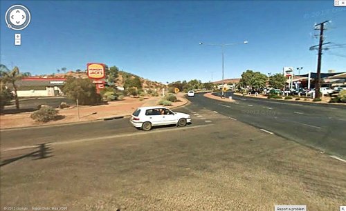 streetview-snapshots: Hungry Jacks, Schwarz Crescent / Stuart Highway, Alice Springs