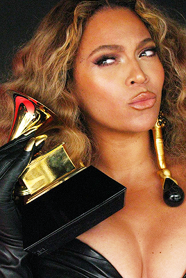 slaybey:  Beyoncé for THE 63rd ANNUAL GRAMMY® AWARDSBeyoncé has officially won more Grammys than any other artist or any singer, male or female.  