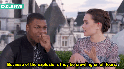 micdotcom:Watch: Daisy Ridley and John Boyega’s Star Wars rap proves shooting the movie was as fun a
