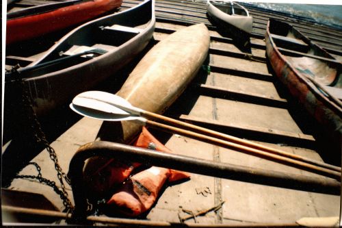 Parked boats and lifejacket. Tigre, BA